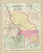 A New Map of Nebraska, Kansas, New Mexico And Indian Territories.