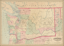 Washington Map By Asher  &  Adams