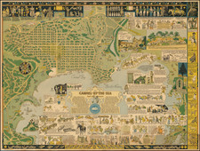 Pictorial Maps, California, Other California Cities and Fair Map By Jo Mora
