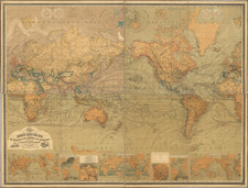 World Map By Traugott Bromme / C. F.  Baur