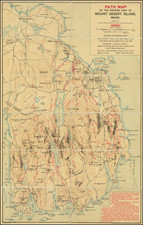 Maine Map By Waldron Bates / Edward L. Rand / Herbert Jaques