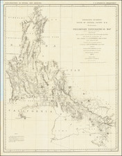 [Nevada and parts of California, Utah and Arizona] Explorations and Surveys South of Central Pacific R.R. . . . Preliminary Topographical Map Map Embracing in Skeleton a Portion Only of the Notes from Surveys . . . 1871  (with original text) By George M. Wheeler / Louis Nell