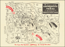 Texas and Pictorial Maps Map By Hemphill's Bookstore