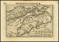 Singapore, Indonesia and Malaysia Map By Barent Langenes / Petrus Bertius