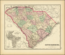 South Carolina Map By O.W. Gray