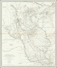 Midwest, Illinois, Michigan, Minnesota, Wisconsin, Plains, Iowa, Kansas, Missouri, North Dakota and South Dakota Map By Joseph N. Nicollet / William Hemsley Emory