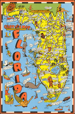 Florida and Pictorial Maps Map By Bill Skacel