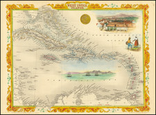 Caribbean Map By John Tallis