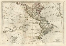 World, Western Hemisphere, South America, Pacific and America Map By Samuel Dunn