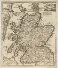 Scotland Map By Giambattista Albrizzi