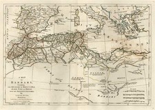 Europe, Mediterranean, Africa and North Africa Map By Samuel Dunn