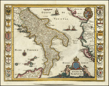 Southern Italy Map By Matheus Merian