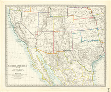 North America Sheet XV - Utah, New Mexico, Texas, California, &c. and the Northern States of Mexico By SDUK