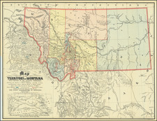 Montana Map By W. W. De Lacy