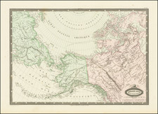 Polar Maps, Alaska and Canada Map By F.A. Garnier