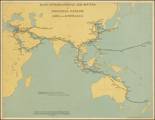 Asia, Australia, Oceania and World War II Map By U.S. Coast & Geodetic Survey