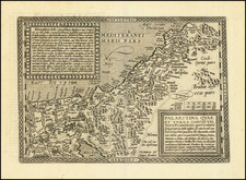 Holy Land Map By Matthias Quad / Johann Bussemachaer