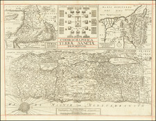 Holy Land Map By Wenceslaus Hollar