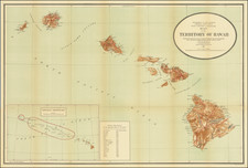 Map Of The Territory of Hawaii Compiled From data on file in the U.S. Coast and Geodetic Survey, Hydrographic Office: Hawaiian Government Surveys & other authentic Sources  . . . 1904 By U.S. General Land Office