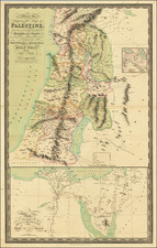 Holy Land and Egypt Map By John Walker / Richard Holmes Laurie