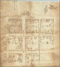 [Manuscript Western Fire Insurance Map]   Map of North Platte, Nebraska, March 26th 1890