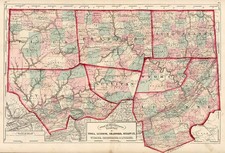 Mid-Atlantic Map By Gray  &  Henry Francis Walling