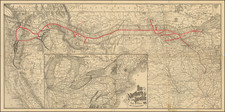 Midwest, Minnesota, North Dakota, South Dakota, Idaho, Montana, Oregon, Washington and California Map By Northern Pacific Rail Road