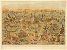 Pictorial Maps and Jerusalem Map By E. Sachse & Co. / Charles O'Donnell