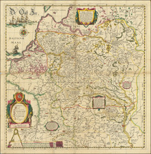 Poland, Russia, Ukraine and Baltic Countries Map By Willem Janszoon Blaeu / Hessel Gerritsz