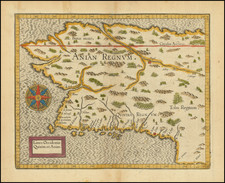 Pacific Northwest, Alaska, California, Western Canada and British Columbia Map By Cornelis van Wytfliet