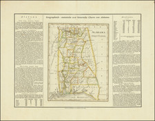 Alabama Map By Carl Ferdinand Weiland