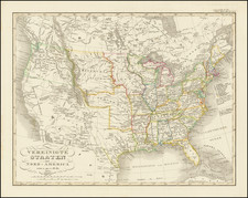 United States Map By Adolf Stieler