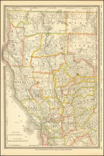 California Map By William Rand  &  Andrew McNally