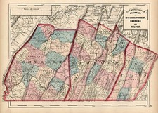 Mid-Atlantic Map By Gray  &  Henry Francis Walling