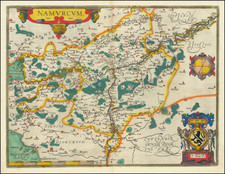 Belgium Map By Abraham Ortelius