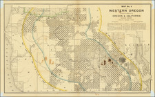 Oregon Map By Oregon & California Railroad Company / Rand McNally & Company