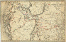 Nebraska, Southwest, Colorado, Utah, Rocky Mountains, Colorado, Montana, Utah, Wyoming, Pacific Northwest, Oregon and California Map By Joseph Hutchins Colton