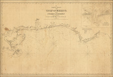 Florida, Louisiana, Alabama and Mississippi Map By E & GW Blunt