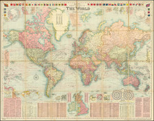 World Map By G.W. Bacon & Co.