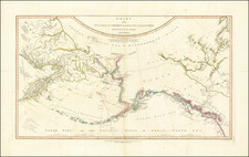 Pacific Northwest, Oregon, Washington, Alaska, Russia in Asia and British Columbia Map By William Faden