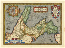 Southern Italy Map By Abraham Ortelius