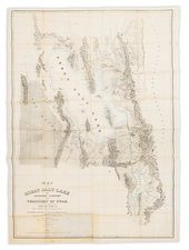 Utah Map By Howard Stansbury