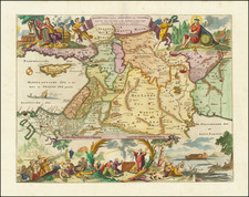 Holy Land Map By Jan van den Avelen