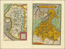 Thietmarsiae, Holsaticae Regionis Partis Typus [with] Oldenburg Comit. By Abraham Ortelius