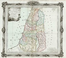 Asia and Holy Land Map By Louis Brion de la Tour