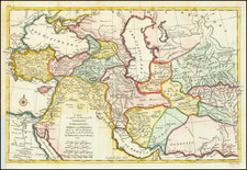 Persia & Iraq and Turkey & Asia Minor Map By Emanuel Bowen