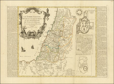 La Terre Sainte Divisee en ses douze Tribus et ses deux Royaumes de Juda et d'Israel . . . 1817