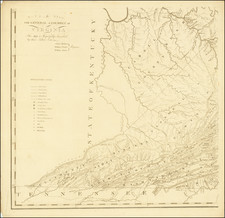 West Virginia, Kentucky, Southeast, Virginia and Midwest Map By Frederick Bossler