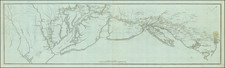 New England, Connecticut, Massachusetts, New York State, Mid-Atlantic, New Jersey, Pennsylvania, Delaware, Southeast, Virginia and North Carolina Map By Henri Soules