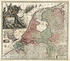 Europe, Netherlands, Asia and Southeast Asia Map By Matthaus Seutter